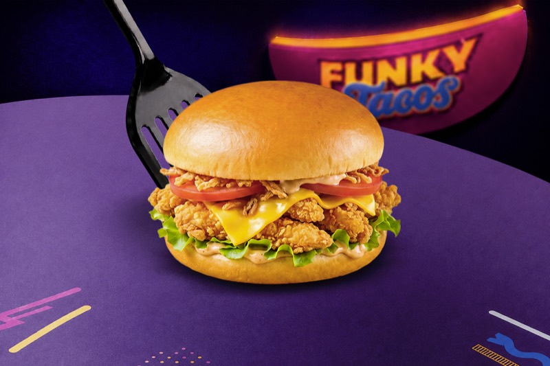 Burger crispy poulet
