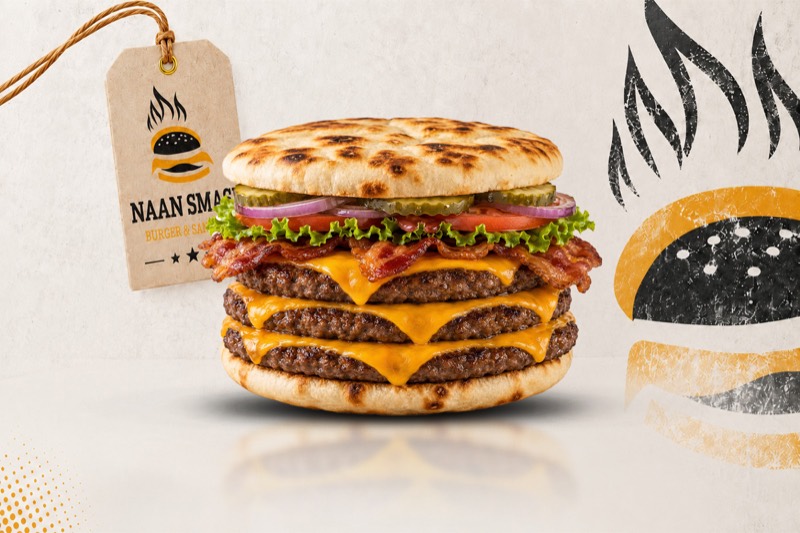 American bacon naan