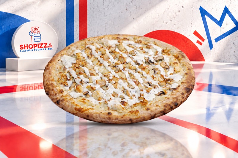 Pizza boursin chicken